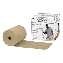CanDo Low Powder Exercise Band — Box of 30, 5' Length