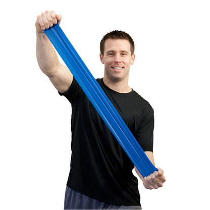 CanDo Low Powder Exercise Band — Box of 30, 5' Length