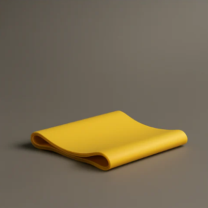 Yellow fabric on a gray background