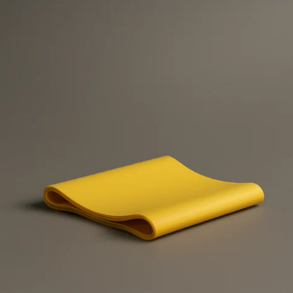 Yellow fabric on a gray background
