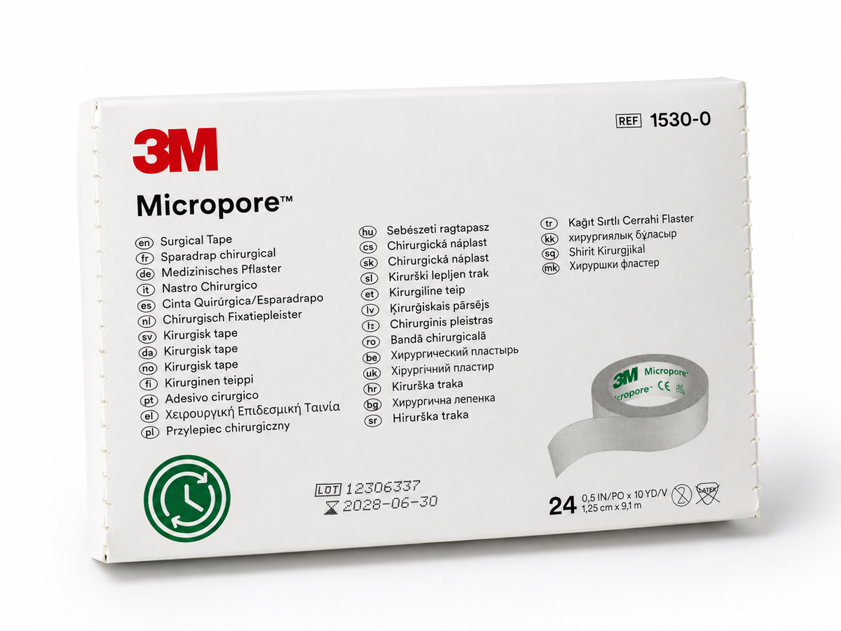 3M™ Micropore™ 0.5 Inch Medical Tape (Box of 24)