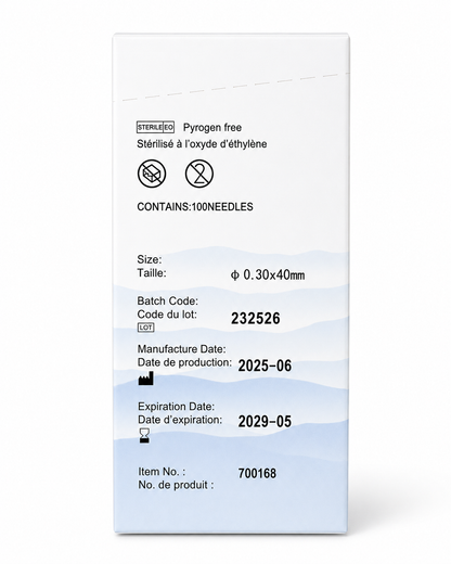 3G Acupuncture Needles 0.30 mm × 40 mm