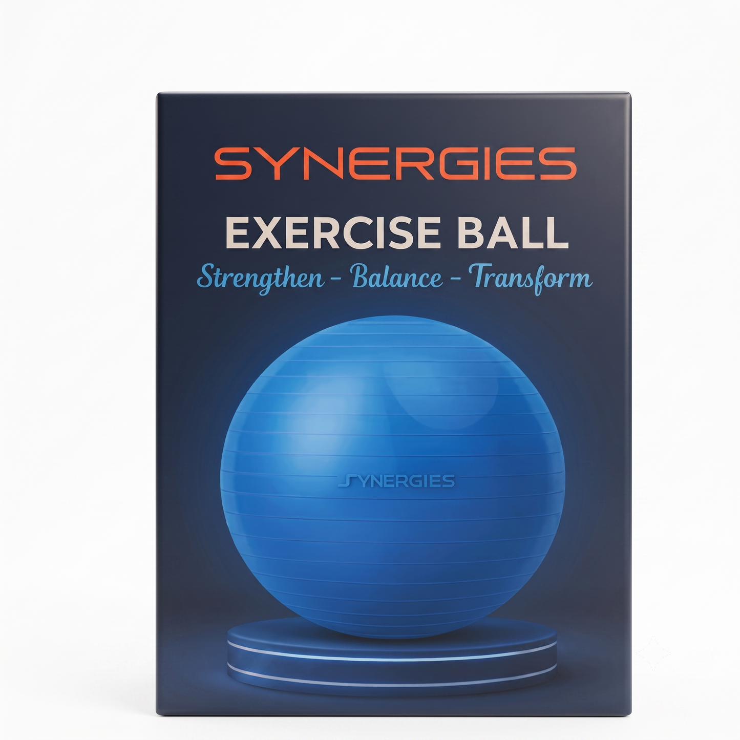 Synergies Exercise Ball 55cm (Air Pump Included)