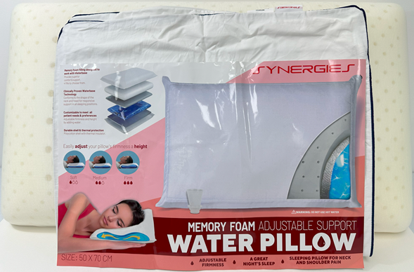 Synergies Water Pillow Memory Foam - Box Of 5