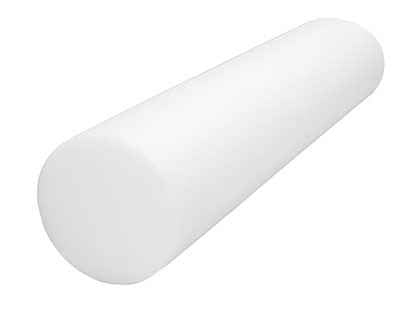 CanDo Foam Roller - White PE foam - 6" x 36" - Round - Rehab Care Supplies
